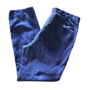 VTG‎ Woolrich Men's Navy Corduroy Pants 34x29 Pleated Baggy Loose